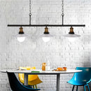 GobekUsa Industrial Metal Pendant Light Fixture for Kitchen Island with White Cone Shades and Chains (2 or 3-Light)