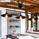 GobekUsa Industrial Style Metal Island Pendant Light with Flared Shade - 2/3 Bulbs, Black Finish, Indoor Hanging Lamp