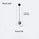 GobekUsa Cement Chandelier: Industrial Style Pendant Lamp, Retro Modern Decor, 5W Star Fixture