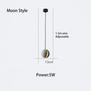 GobekUsa Cement Chandelier: Industrial Style Pendant Lamp, Retro Modern Decor, 5W Star Fixture