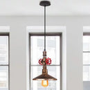 GobekUsa Industrial Retro Pendant Light Fixture Water Pipe Lamp for Kitchen and Home Decor