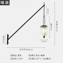GobekUsa Industrial Retro Swing Arm LED Wall Lamp for Restaurant Loft Decor