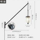 GobekUsa Industrial Retro Swing Arm LED Wall Lamp for Restaurant Loft Decor