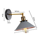 Industrial retro loft wall sconce – bedroom brass accent light by Decorbites