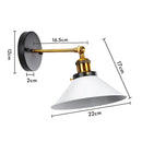 Industrial retro loft wall sconce – bedroom brass accent light by Decorbites