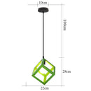 Industrial retro multi color iron pendant light kitchen dining room by Decorbites