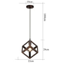 Industrial retro multi color iron pendant light kitchen dining room by Decorbites