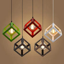 Industrial retro multi color iron pendant light kitchen dining room by Decorbites