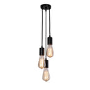 Industrial rose gold & chrome led pendant lamp dining room light by Decorbites