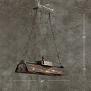 GobekUsa Metal Shade 4-Light Prism Island Pendant for Restaurant Decor