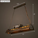 GobekUsa Metal Shade 4-Light Prism Island Pendant for Restaurant Decor