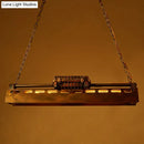 GobekUsa Metal Shade 4-Light Prism Island Pendant for Restaurant Decor