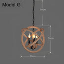 GobekUsa Industrial Rustic Pendant Lights Indoor Lamp for Living Dining Room Home Décor