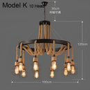 GobekUsa Industrial Rustic Pendant Lights Indoor Lamp for Living Dining Room Home Décor