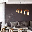 GobekUsa Industrial Rustic Water Pipe Island Chandelier Light Fixture