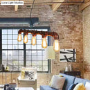 GobekUsa Industrial Rustic Water Pipe Island Chandelier Light Fixture