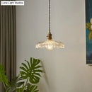 GobekUsa Scalloped Edge Glass Pendant Ceiling Light for Restaurants - Industrial Style
