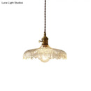 GobekUsa Scalloped Edge Glass Pendant Ceiling Light for Restaurants - Industrial Style
