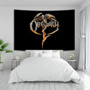 Industrial sewing machine death metal tapestry living room decor by Decorbites
