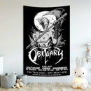 Industrial sewing machine death metal tapestry living room decor by Decorbites
