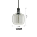 GobekUsa Industrial Stained Glass Pendant Lamp LED Hanging Lights for Dining & Living Room