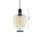 GobekUsa Industrial Stained Glass Pendant Lamp LED Hanging Lights for Dining & Living Room
