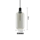 GobekUsa Industrial Stained Glass Pendant Lamp LED Hanging Lights for Dining & Living Room