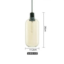 GobekUsa Industrial Stained Glass Pendant Lamp LED Hanging Lights for Dining & Living Room