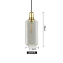 GobekUsa Industrial Stained Glass Pendant Lamp LED Hanging Lights for Dining & Living Room
