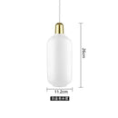 GobekUsa Industrial Stained Glass Pendant Lamp LED Hanging Lights for Dining & Living Room