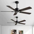 GobekUsa 56" Industrial Style Black Ceiling Fan with Remote Control for Indoor Rooms