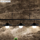 GobekUsa Industrial Style Black Metal 3-Head Kitchen Ceiling Light with Chain | Flat Shade Island Lighting Fixture