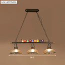 GobekUsa Industrial Style Black Metal Billiard Light Pendant for Restaurant Island