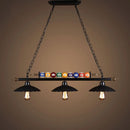 GobekUsa Industrial Style Black Metal Billiard Light Pendant for Restaurant Island