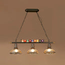GobekUsa Industrial Style Black Metal Billiard Light Pendant for Restaurant Island