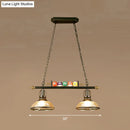 GobekUsa Industrial Style Black Metal Billiard Light Pendant for Restaurant Island