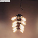 GobekUsa Industrial Style Black Metal Piping Island Lamp - Dining Room Hanging Light Fixture
