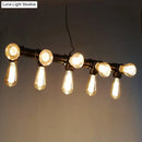 GobekUsa Industrial Style Black Metal Piping Island Lamp - Dining Room Hanging Light Fixture