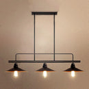 GobekUsa Industrial Style Metal Black Cone Pendant Chandelier - Island Lighting Fixture