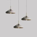 GobekUsa Industrial Style Pendant Chandelier, Grey/Black E27 Lamp for Bedroom, Coffee Shop, Bar