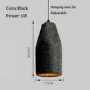 GobekUsa Industrial Style Pendant Chandelier, Grey/Black E27 Lamp for Bedroom, Coffee Shop, Bar