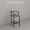 GobekUsa Industrial Style Bar Chair: High Stool for Home & Front Desk, Nordic Design