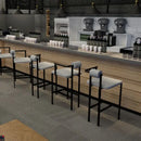 GobekUsa Industrial Style Bar Chair: High Stool for Home & Front Desk, Nordic Design