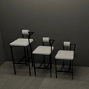 GobekUsa Industrial Style Bar Chair: High Stool for Home & Front Desk, Nordic Design
