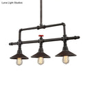 GobekUsa Industrial Style Wrought Iron 3/5 Lights Island Light Fixture for Restaurant