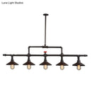 GobekUsa Industrial Style Wrought Iron 3/5 Lights Island Light Fixture for Restaurant