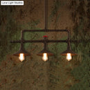 GobekUsa Industrial Style Wrought Iron 3/5 Lights Island Light Fixture for Restaurant