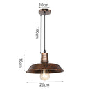 Industrial Vintage Black Iron Pendant Light