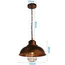 Industrial Vintage Black Iron Pendant Light