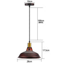 Industrial Vintage Black Iron Pendant Light
